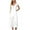 White, variant on Funicet Jumpsuits for Women Casual Solid V-neck Button Cut Open Back Casual Short Sleeved Jumpsuit Black S