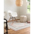 thumbnail image 4 of Unique Loom Parker Collection Area Rug - Merakli (7' 10" Square Rose/Gray), 4 of 12