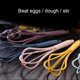 thumbnail image 4 of Whisk Egg Beater, Manual Solid Silicone Egg Beater Flour Cream Whisk Mixer Kitchen Baking Tools Dark Yellow, 4 of 4