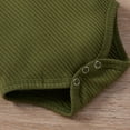 thumbnail image 6 of Newborn Baby Girl Boy Spring Fall Clothes Ribbed Cotton Solid Color Long Sleeve Romper+Pants Outfits Set, 6 of 7