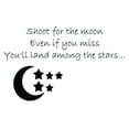 thumbnail image 2 of VWAQ Shoot For The Moon Even If You Miss You'll Land Among The Stars Vinyl Wall Decal -18096, 2 of 2