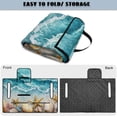 thumbnail image 4 of Xoenoiee Beach Starfish Seashell Conch Print Universal Golf Cart Seat Cover Fit for EZGO Club Car ICON and More 2 Passenger Seat, Anti-Slip Breathable Blanket Towel Pet Friendly Machine Washable, 4 of 7