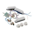 thumbnail image 4 of Milaget Guitar Pickup Set 5 Gear Wheel Prewired for ST Electric Guitar Musical Instrument White, 4 of 9