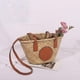 thumbnail image 3 of Bolso de hombro Zulema tejido de paja bohemio portátil para picnic vacaciones playa de verano, 3 of 8