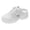 White, variant on Womens Backless Walking Sneakers Summer Slip on Thick Sole Mules Shoes Closed Toe Slippers
