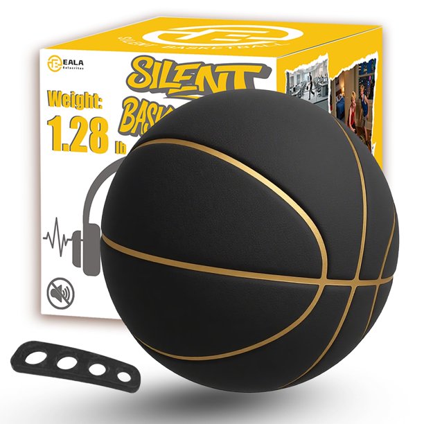 Canasta de baloncesto Ealacritas, talla 7, oficiales, con surcos pesados, negros
