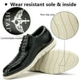 thumbnail image 3 of JITAI Men Oxford Shoes Fashion Classic Dress Shoes for Men Black Size 13, 3 of 6