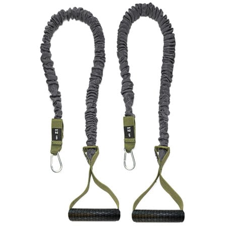 Resistance Cords - Cross Anchored Shoulder Resistance Bands - Ideal for Dynamic Warmups and Physical Rehab - One Pair of 12 lbs Cords - 4KOR Fitness