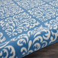 thumbnail image 6 of Nourison Grafix 6' x 9' Blue Area Rug Vintage Transitional Damask by Nourison, 6 of 10