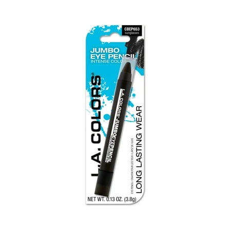 L.A. COLORS Long Wearing, ultra-pigmented Jumbo Eye Pencil, Black, 0.13 oz