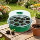 thumbnail image 1 of Kit de iniciación de semillas de 13 agujeros con cúpula de humedad | Ventilación ajustable y tapa transparente | Bandeja de propagación de plástico reutilizable para cultivo de plantas en interior y, 1 of 6