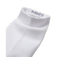 thumbnail image 2 of Hanes Moves Impact Zone Men's Socks Pack, 4-Pair , Cushioned X-Temp Moisture-Wicking White 6-12, 2 of 4