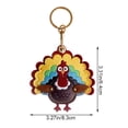 thumbnail image 4 of Jiibva Cute Turkey Key Cover PU Keychain with Playful Design Practical Key Holder Stylish Bag Charm Pendant, 4 of 7