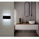 thumbnail image 5 of Aplique LED de pared interior regulable de 2 piezas, 290 mm, color plata cepillada, blanco cálido de 3000 K a 6000 K, 220 V, 5 of 5