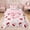 Pink C, variant on Erosebridal Princess Bow-tie Twin Comforter Sets for Kids Girls, Cartoon Initial H Letter Bedding Set, Pink Reversible, 2-Piece