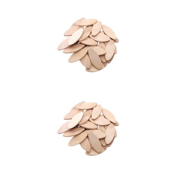 Scienceny 100 unidades/juego de galletas para juntas de madera, surtido de reemplazo, galletas para ensamblar, carpintero, accesorios hechos a Tipo 1 2piezas
