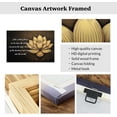 thumbnail image 5 of ZHONGYUTONG Zen Canvas Wall Art Lotus Motivational Quotes Pictures Gold Lotus Flower Wall Decor Spa Artwork Prints for Bathroom Office Spiritual Yoga Framed (20.00" x 30.00"), 5 of 5