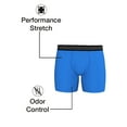thumbnail image 6 of Athletic Works Men's Underwear Quick Dry Stretch Boxer Briefs for Men, S, Silver Assorted, 6 Pack, 6 of 8