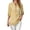 Yellow, variant on Turilly Women's Gingham Plaid Button-Up Shirt, V-Neck 3/4 Sleeve Tunic Top with Roll Up Tab Sleeves Casual Spring Blouse