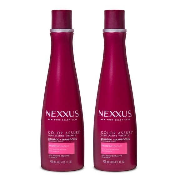 Nexxus Color Assure ProteinFusion Shampoo Silicone Free and Sulfate Free Shampoo For Color Treated Hair 13.5 oz, 2 Count