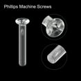 thumbnail image 4 of Unique Bargains M6x40mm Plastic Phillips Machine Screws, PC Flat Head Machine Bolts 10 Pack, 4 of 4