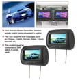 thumbnail image 4 of 2pcs 7 in Wireless Control Adjustable Headrest LCD Video Monitor MP5 Display Black, 4 of 7