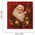 thumbnail image 2 of Framable Christmas Santa Pearl Bead DIY Painting Kit, Comprehensive Handmade Art Supplies Set for Creating Unique Decorative Vintage Holiday Wall Artwork, 2 of 2