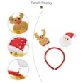 thumbnail image 5 of Hair Accessories 4 Christmas Headbands For Women Girls Adjustable Santa Snowman Reindeer Headwear Party Photo Booth, 5 of 9