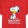 thumbnail image 3 of Peanuts - Snoopy And Woodstock - Juniors Ideal Flowy Muscle T-Shirt, 3 of 5