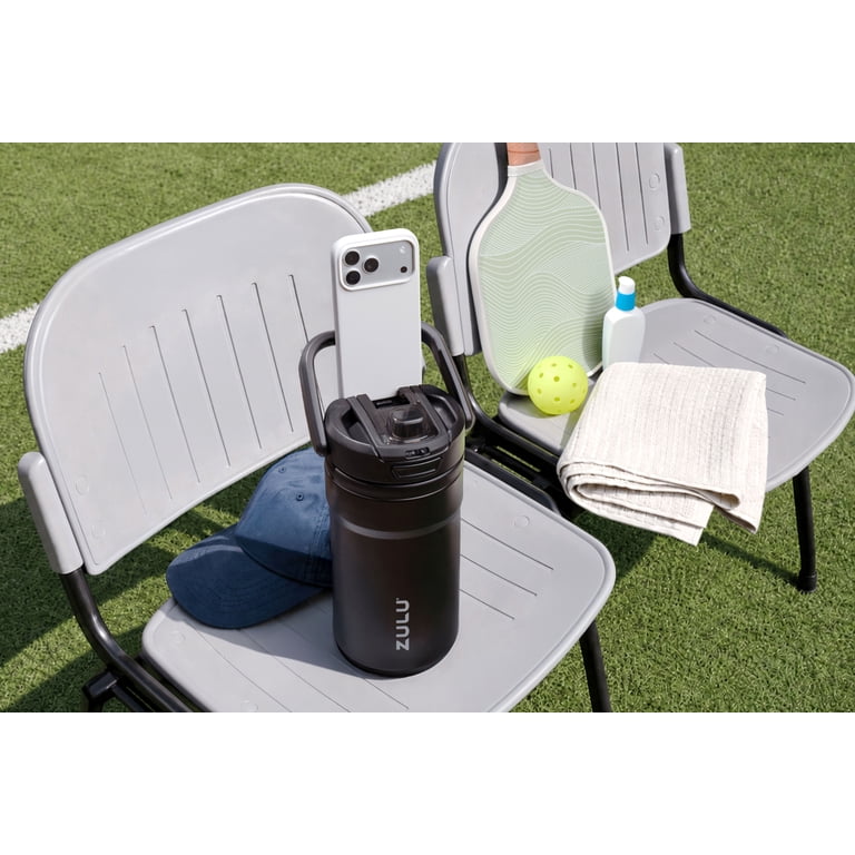 ZULU Scrimmage 64oz Water Bottle with Phone Holder, Black photo 2