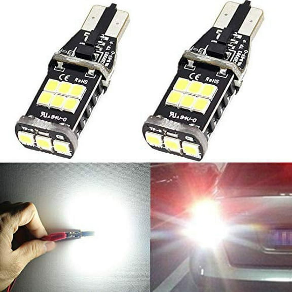 Alla Lighting 2pcs Super Bright 6000K White 921 921KX LED Bulbs Back-Up Reverse Lights Lamps Replacement for 2014 2015 Camaro