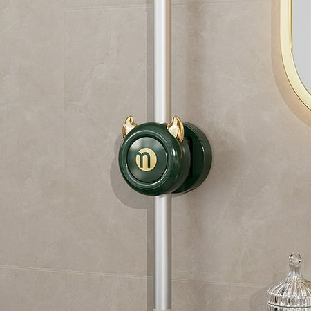 

Giyblacko HooksMop Hook Hanging Rack Non Punching Wall Hanging Toilet Mop Storage Rack Viscose Strong Fixed Buckle Clip