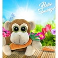 thumbnail image 6 of DolliBu Happy Easter Big-Eyed Monkey Soft Plush with Carrot - Cute Stuffed Animals with Carrot Plush Toy, Perfect Easter Gift, Spring Easter Plush Animal - 6 Inches, 6 of 7