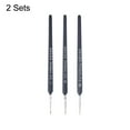 thumbnail image 3 of Uxcell #0 #00 #000 Bristle Dark Blue Wood Handle Detailing Paint Brush Set 2 Sets (6Packs), 3 of 6