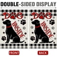 thumbnail image 3 of SM-XLHN Home is Where My Dogs are 28 x 40 House Flag Double Sided, Pet Paw Print Garden Yard Decoration Dog Owner Lover Gifts, Farmhouse Rustic Burlap Outdoor Decor Decorative Large Flag, 3 of 6