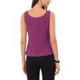 thumbnail image 3 of INSPIRE CHIC Women's Boat Neck Tops Sleeveless Business Work Summer Tank Top XL Plum, 3 of 6