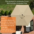 EliteShade Beige Replacement Canopy for Round 7.5FT Patio Umbrellas