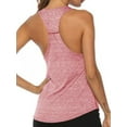 thumbnail image 3 of Dewadbow Womens Sports Racer Back Running Vest Sleeveless Fitness Yoga Tank Tops, 3 of 6