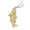 Gold with chain, variant on Unisex Stainless Steel Personality Vintage Hip Hop Skeleton Large Fish Bones Koi Goldfish Fishhook Lucky Pendant Necklace Black Free Chain