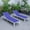 Blue, variant on LeisureMod Marlin Poolside Outdoor Patio Lawn and Garden Modern White Powder Coated Aluminum Frame Suntan Sling Chaise Lounge Chair, Set of 2 (Green)