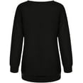 thumbnail image 3 of Femmes Halloween Y2K Graphique Col Rond Pull à Manches Longues Casual Drôle Mignon Citrouille Squelette Pulls Tops, 3 of 4