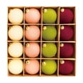 thumbnail image 2 of Bolas decorativas navideñas, 16 piezas de bolas navideñas de terciopelo, adornos flocados para árbol de Navidad, bolas de plástico, adornos colgantes decorativos de Navidad, decoración para árbol de N, 2 of 7