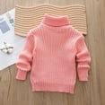 thumbnail image 4 of Baby Boys Girls Knit Sweaters High Collar Long Sleeve Round Neck Pullover Cute Tops Warm Fall Winter Warm Clothes For Little Big Kids 18-24 Months, 4 of 4