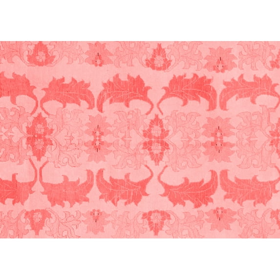 Ahgly Company Machine Washable Indoor Rectangle Abstract Red Modern Area Rugs, 2' x 4'