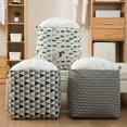 thumbnail image 2 of Large Foldable Dirty Basket Household Clothes Basket Cotton Quilt Storage Bags, 2 of 7
