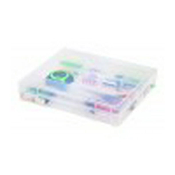 IRIS USA Large Plastic Divided Storage Case, Clear, 1 Pack Walmart