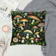 thumbnail image 2 of COMIO Dark Wild Forest Mushrooms Throw Pillow Covers Cozy Square Throw Pillow Case Home Decoration for Bed Couch Sofa Living Room Cushion Cover, 2 of 5