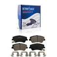 thumbnail image 2 of Detroit Axle - 8pc Brake Kit for 2017-2020 Hyundai Ioniq, 2017-2022 Kia Niro, 11.02" Front and 10.31" Rear Drilled and Slotted Brake Rotors Ceramic Brake Pads, 2 of 8