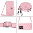 thumbnail image 5 of Allytech Wallet Case for Motorola Moto G Stylus 5G (2023) with Card Cash Slots, Luxury Premium PU Leather Kickstand Shoulder Strap Lanyard Shockproof Anti-Fall Full Protective Flip Shell - Pink, 5 of 8