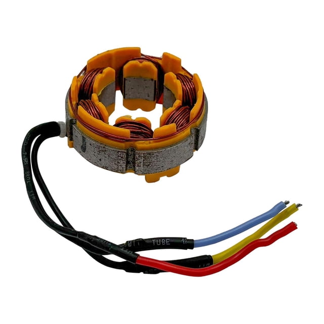 Bobina del estator del taladro eléctrico Bobina del taladro sin escobillas Fácil instalación Compacto Práctico Motor de herramienta eléctrica Cable